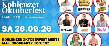 Event-Image for 'Die gro&szlig;e Mallorcaparty meets Koblenzer Oktoberfest'