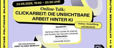Event-Image for 'Online-Talk: Clickarbeit &ndash; die unsichtbare Arbeit hinter KI'