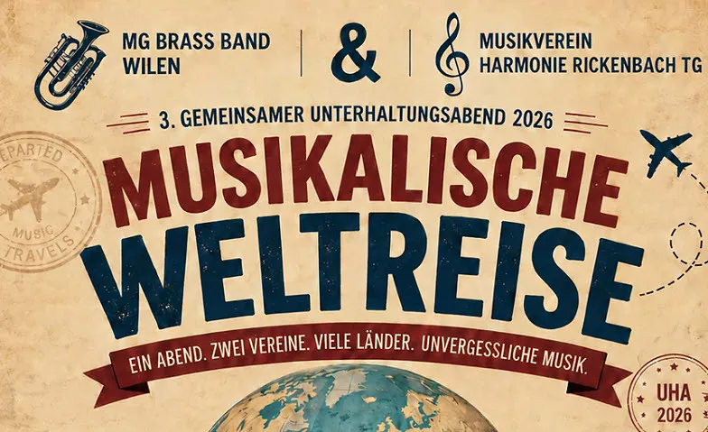 MG Brass Band Wilen & MG Harmonie Rickenbach 2026, Konzerte / Blasmusik, Oberstufenzentrum Wilen