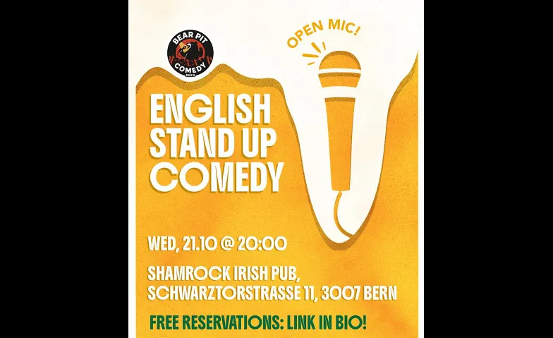 English Stand Up Comedy at Shamrock Pub Bern, Comedy / Comedy & Cabaret, The Shamrock Bern
