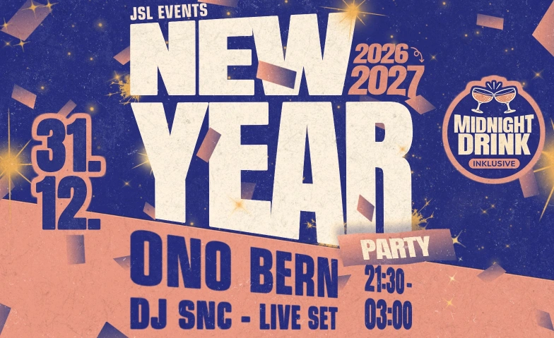 New Year Party 2026/27 @ ONO Bern, Partys / Silvesterparty, ONO