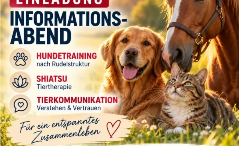 Einladung Informations-Abend Hundetraining und Shiatsu, Visites & Conférences / Conférence, Hotel Berchtold