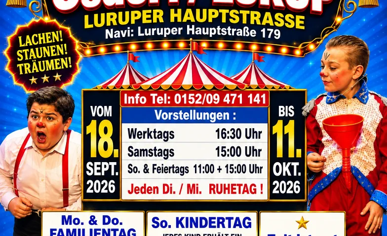ZIRKUS FRANK MAGIE DES DSCHUNGELS  IN HAMBURG Erleben Sie ei