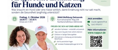Event-Image for 'Artgerechte Ern&auml;hrung f&uuml;r Hund & Katze'