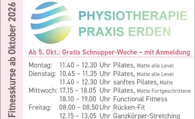 Event-Image for 'W&ouml;chentliches Pilates- und Gruppenkurse-Angebot'
