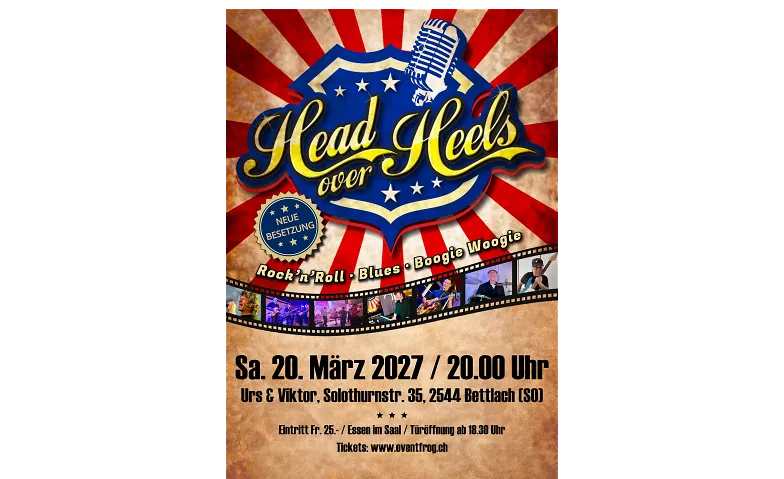 Rock’n’Roll Tanzparty, Rest. Urs & Viktor, Bettlach (SO), Konzerte / Pop & Rock, Hotel Urs & Viktor