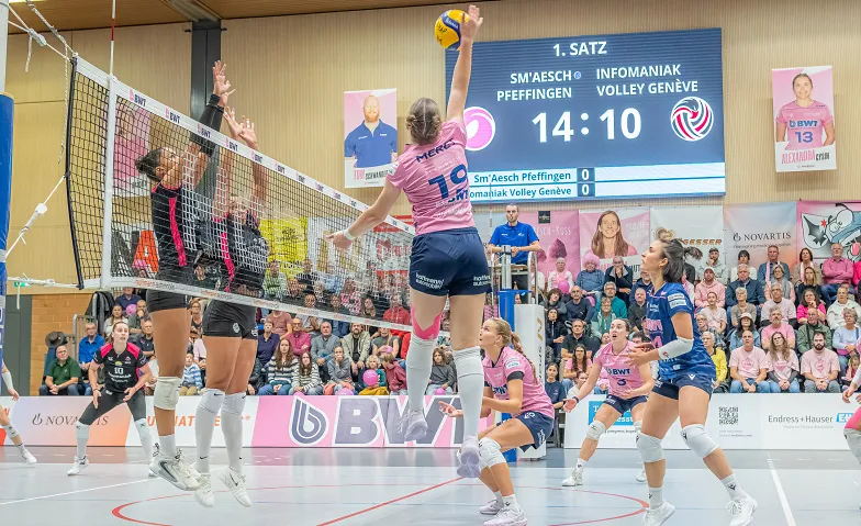 Sm'Aesch vs. BTV Aarau, Sport & Fitness / Volleyball, Mehrzweckhalle Löhrenacker