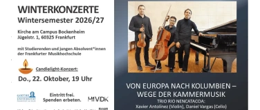 Event-Image for 'Von Europa nach Kolumbien &ndash; Candlelight-Konzert mit dem Trio'