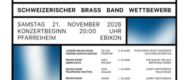 Event-Image for 'Vorbereitungskonzert Schweizerischer Brass Band Wettbewerb'
