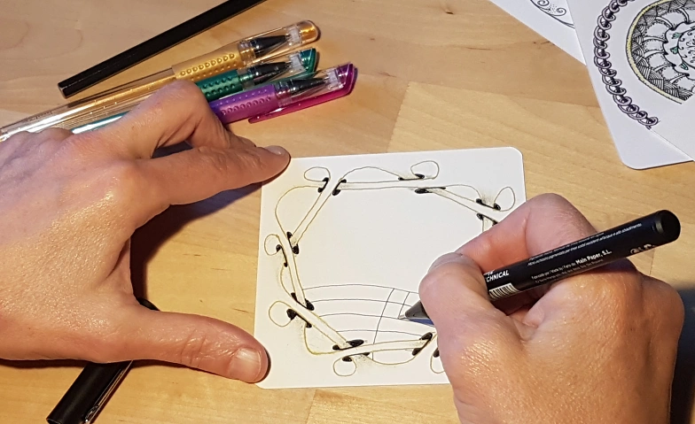 Zentangle (R)*  inspiriertes Zeichnen, Cours & Séminaires / Loisirs & Hobby, Buntes Chamäleon (Rimbach)