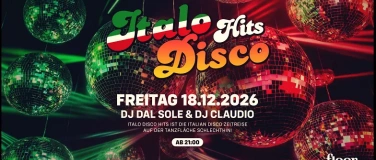 Event-Image for 'Italo Disco Hits - mit DJ Dal Sole & DJ Claudio'