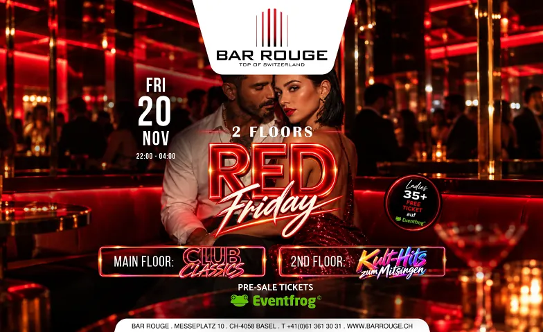 RED FRIDAY, Partys / Charts & Open Format, Bar Rouge - Rooftop Bar & Club