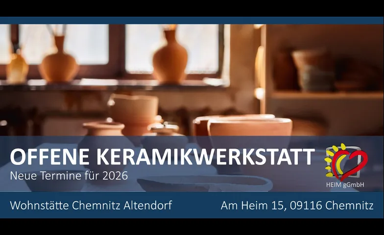 Event-Image for 'Offene Keramikwerkstatt - offen f&uuml;r jung und alt, offen f&uuml;r'