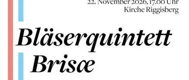 Event-Image for '3. Abendmusik 22.11.2026 um 17.00 Uhr Bl&auml;serquintett Brisae'