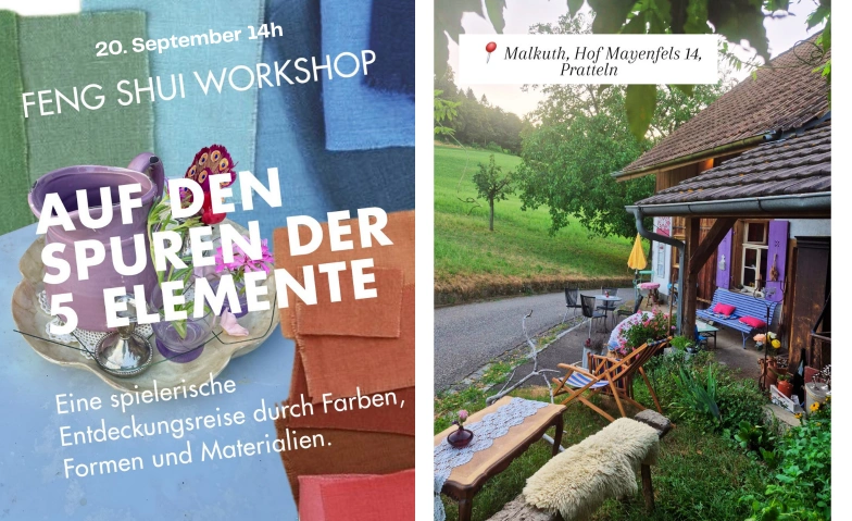 Kreativ Workshop zu den f&uuml;nf Elementen Malkuth - Brocante & Caf&eacute;, Hof Mayenfels 14, 4133 Pratteln Tickets