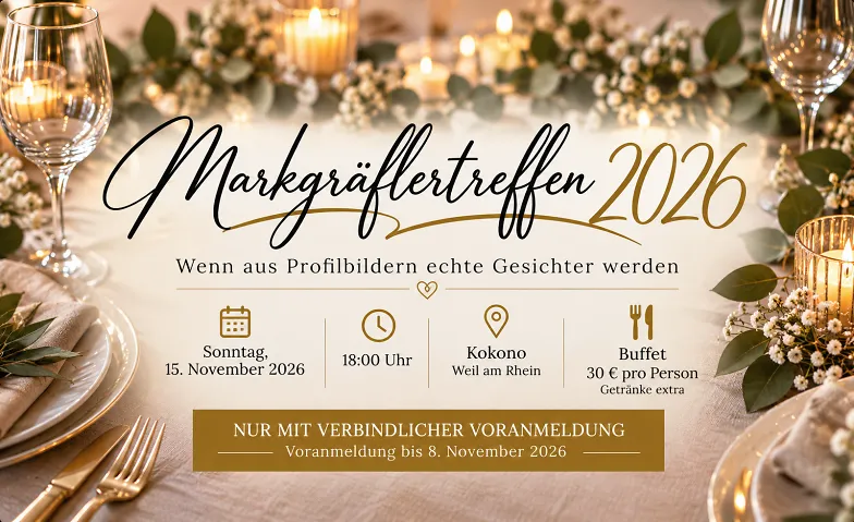 Markgräflertreffen 2026, Essen & Trinken / Dinner-Event, KoKoNo Weil Am Rhein