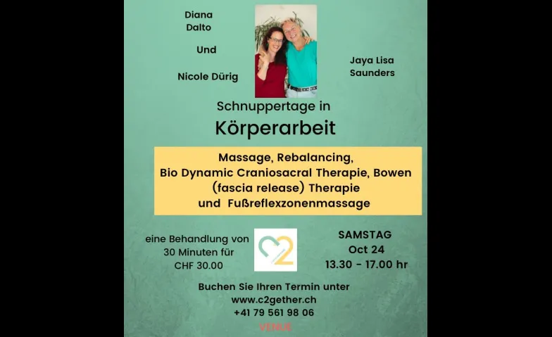 Walk in Tag C2 - Massage, Begegnung und Fun, Santé & Spiritualité / Santé & Bien-être, Bahnhofpl. 7/6th floor