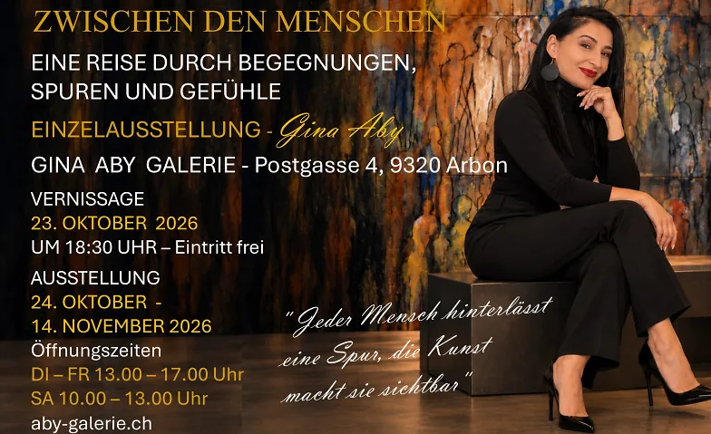 Event-Image for 'EINZELAUSSTELLUNG - Gina Aby'
