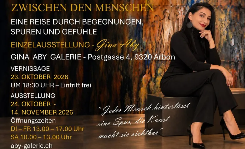 EINZELAUSSTELLUNG - Gina Aby, Art & Expositions / Exposition, Gina Aby - Galerie Studio