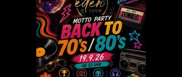 Event-Image for 'BACK TO 70s / 80s'