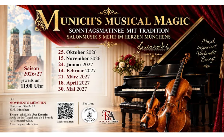 Munich&rsquo;s Musical Magic &ndash; Sonntagsmatinee mit Salonmusik Billets