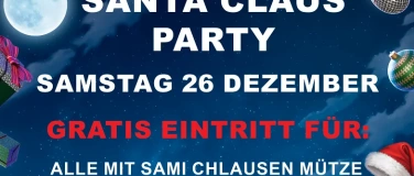 Event-Image for 'SANTA CLAUS PARTY-Free Entry ALLE mit Samichlaus M&uuml;tze'