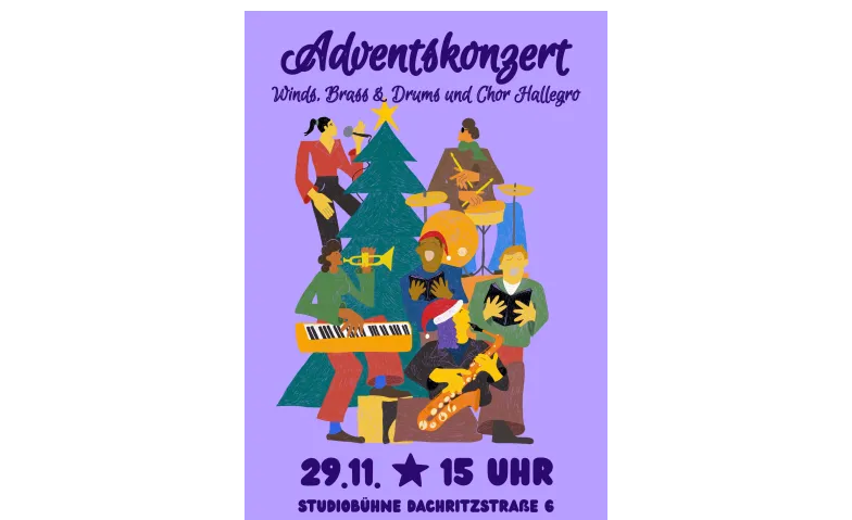 Adventskonzert: Chor Hallegro und Orchester WBD, Konzerte / Weitere Musikrichtungen, Studiobühne