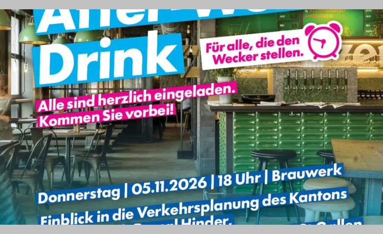 After-Work-Drink der FDP Stadt St.Gallen
