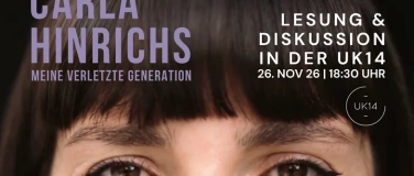 Event-Image for '&bdquo;Blick nach Vorn&ldquo; &ndash; Lesung & Diskussion mit Carla Hinrichs'