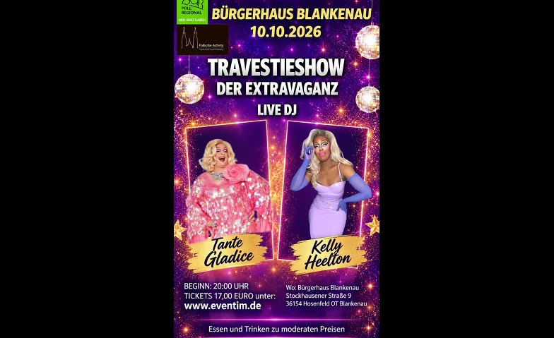 Travestieshow der Extravaganz