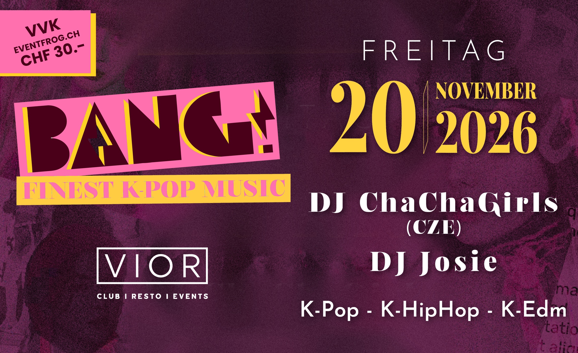 Bang! K-Pop Tickets