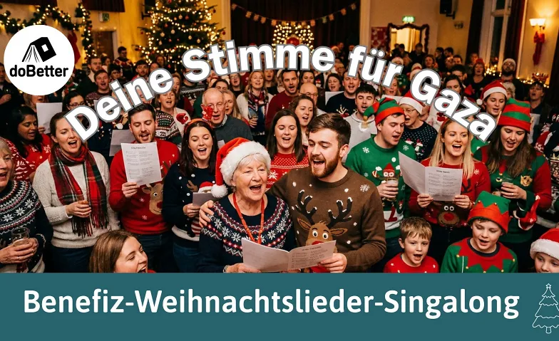 Deine Stimme für Gaza: Benefiz-Weihnachtslieder-Singalong
