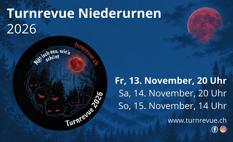 Turnrevue Niederurnen «Nüt isch eso, wie's schiint», Musicals & Shows / Show, Mehrzweckhalle Linth-Escher