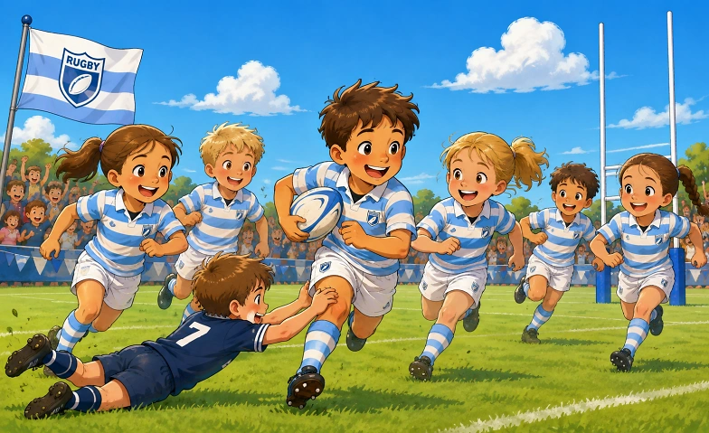 Rugby Probetraining für Kinder von 5 bis 13 Jahren