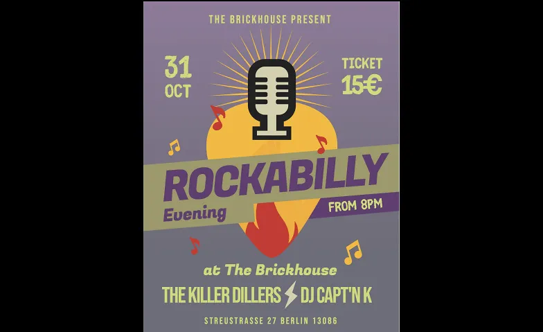 Rock'n the Brickhouse -The KILLER DILLERS + DJ CAPT'N K, Konzerte / Swing, Brickhouse Berlin