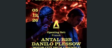 Event-Image for 'PALAIS x SHAPES FESTIVAL: ANTAL b2b DANILO PLESSOW (MCDE)'