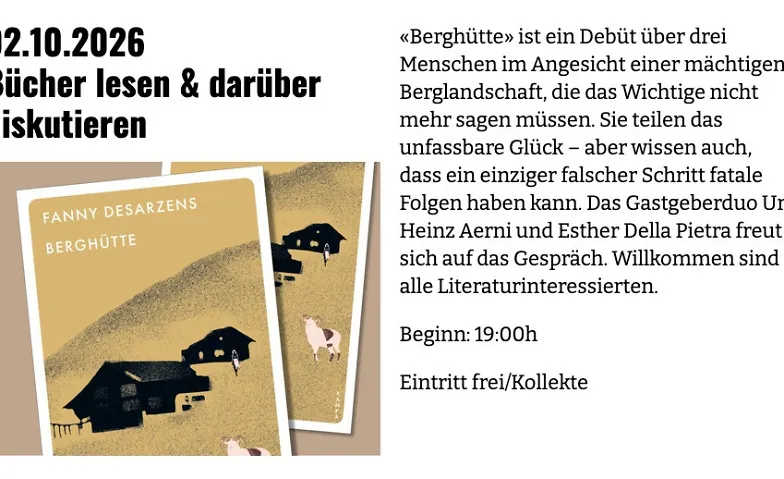 Bücher-Club mit Esther Della Pietra und Urs Heinz Aerni