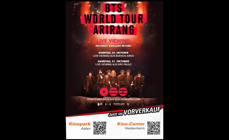 BTS WORLD TOUR 'ARIRANG' IN S&Atilde;O PAULO: LIVE VIEWING Billets