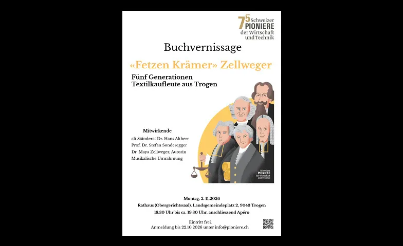 Buchvernissage «Fetzen Krämer» Zellweger