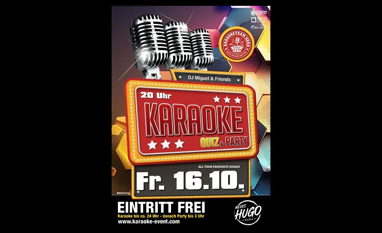 Karaoke Quiz & Party, Partys / Karaoke, Hugo Gera