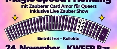 Event-Image for 'Magic Speed Friending mit Zauberer CardAmor f&uuml;r Queers'