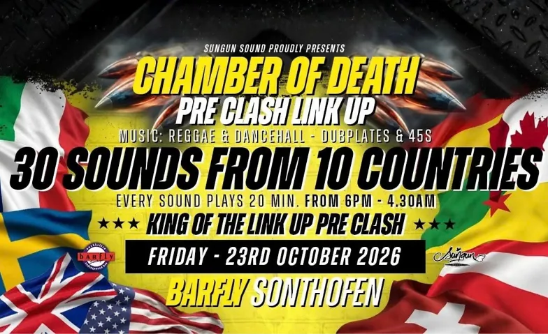 Chamber of Death - Pre Clash Link-Up, Parties / Dancehall, Barfly