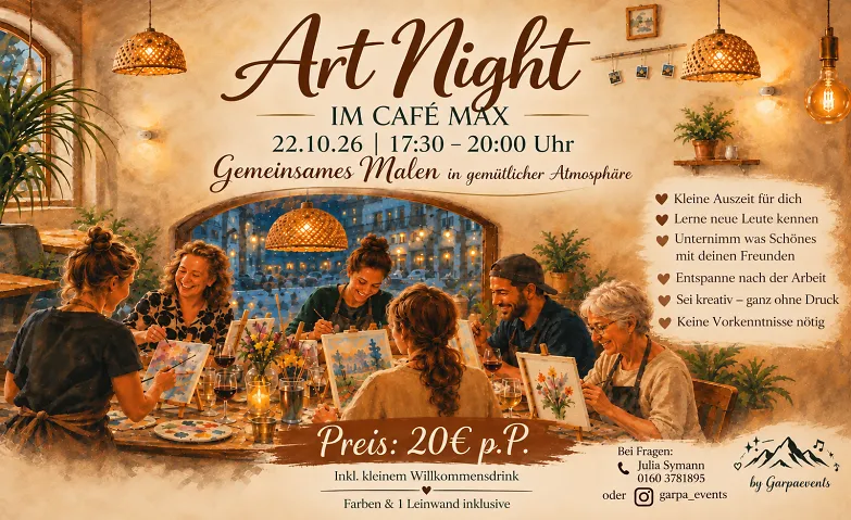 Artnight im Café Max, Loisirs & Excursions / Autres événements, Café Max