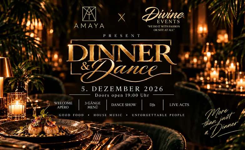 DINNER & DANCE – AMAYA x DIVINE EVENTS
