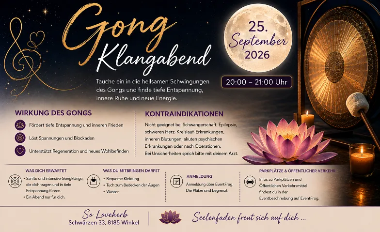 Klangbad mit den Gong: Energie des Vollmonds