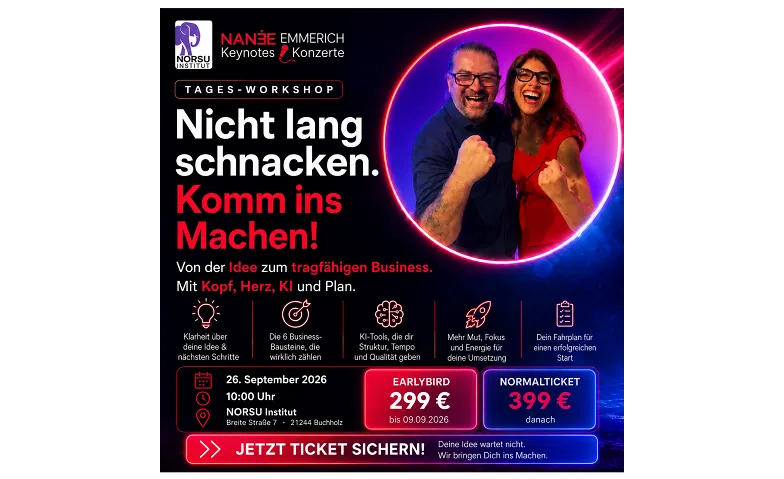 Tages-Workshop "Nicht lang schnacken. Komm ins machen!"