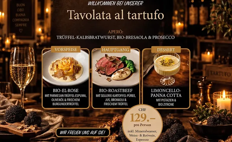 Geniessen Sie einen Abend, an dem die Zeit langsamer vergeht, Manger & boire / Dîner à thème, Le Pli 22