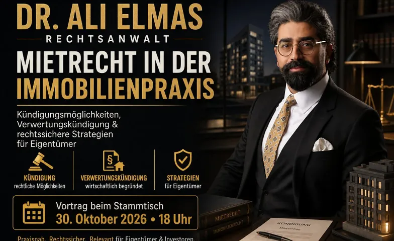 Stammtisch-Event: Mietrecht in der Immobilienpraxis