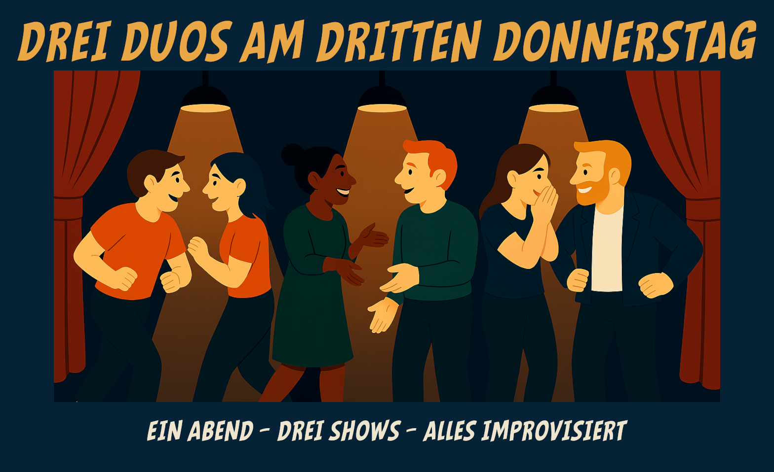 Event-Image for 'Drei Duos am dritten Donnerstag - Improtheater'