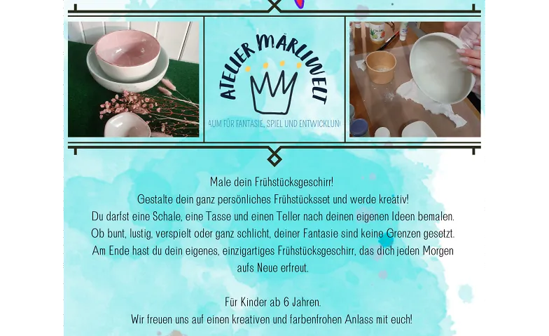 Keramik malen für Kids